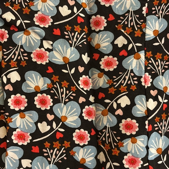 Boden Viola Boho Long Sleeve V Neck Black Floral Blouse US 2P - Picture 3 of 11